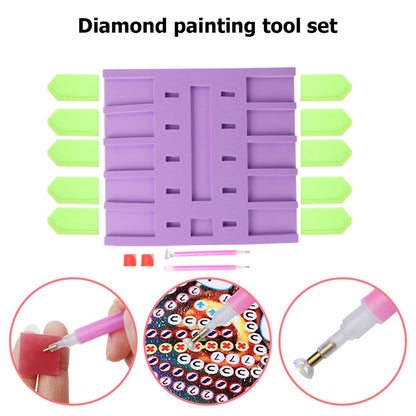 DIY Diamond Painting Tools Point Drill Pen Trays Dics Storage Box Racks