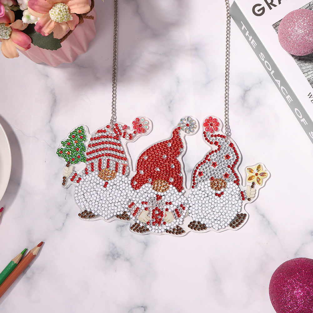 DIY Applique Diamond Christmas Wall Hanging Acrylic Craft Kit Door Pendant