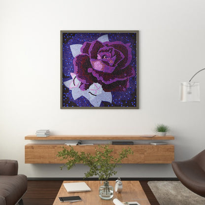 Rose - Special Shaped Drill Diamond Painting 30*30CM