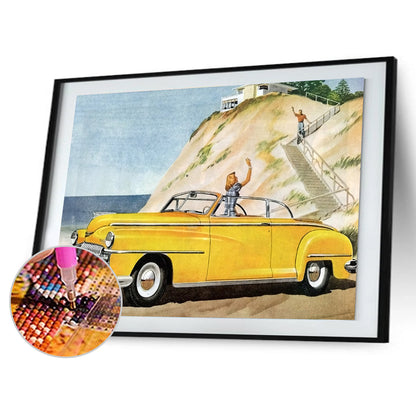 Car - Full Round Drill Diamond Painting 40*30CM