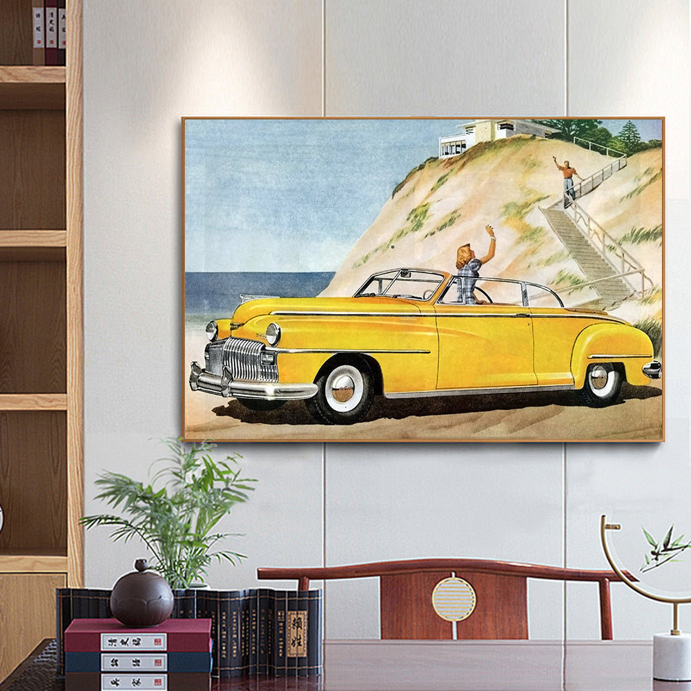 Car - Full Round Drill Diamond Painting 40*30CM