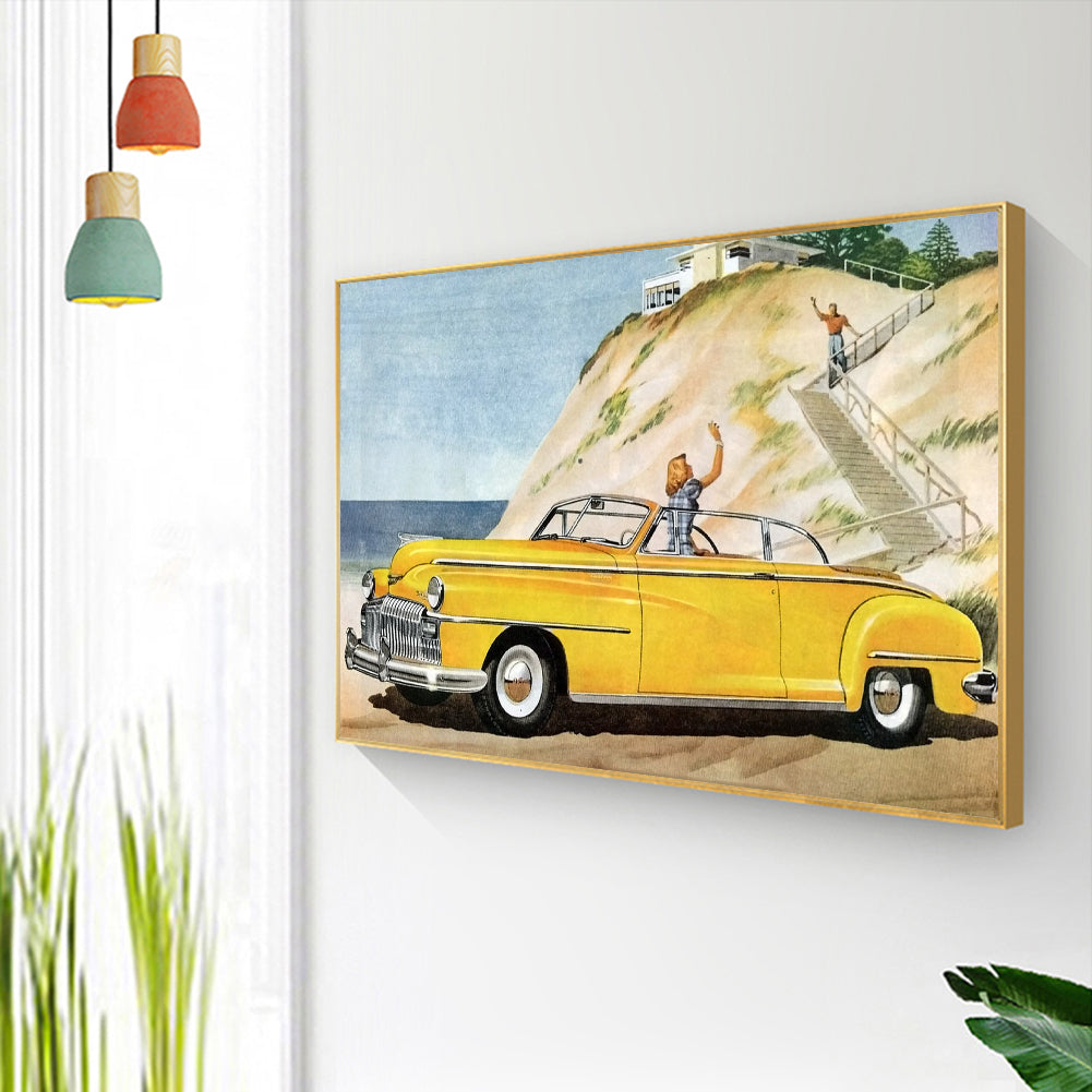 Car - Full Round Drill Diamond Painting 40*30CM