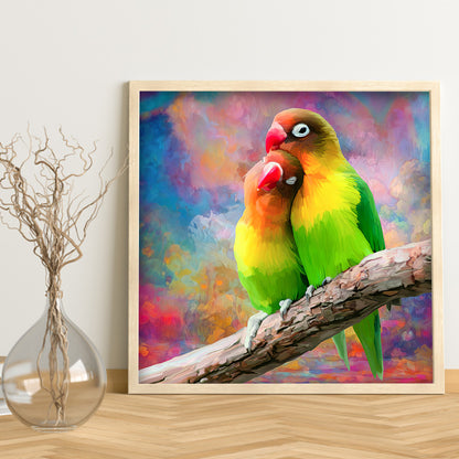 Parrot - Full Round Drill Diamond Painting 40*40CM