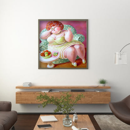 Fat Woman - Full Round Drill Diamond Painting 40*40CM