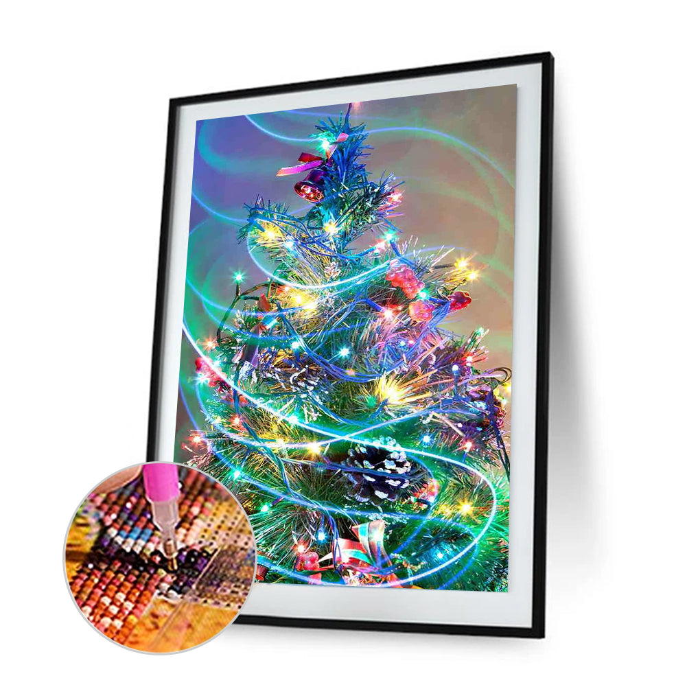 Christmas Tree - Full Round Drill Diamond Painting 30*40CM