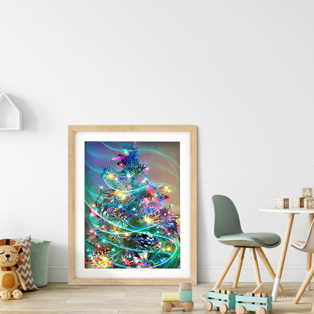 Christmas Tree - Full Round Drill Diamond Painting 30*40CM