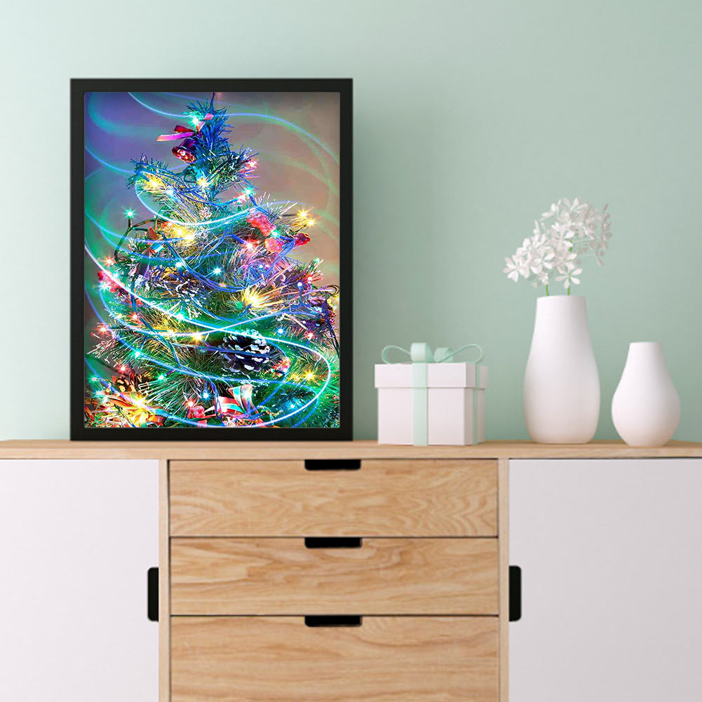 Christmas Tree - Full Round Drill Diamond Painting 30*40CM