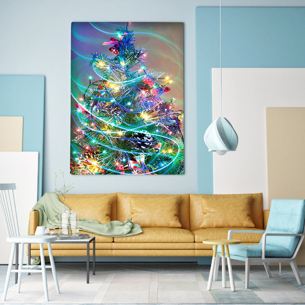 Christmas Tree - Full Round Drill Diamond Painting 30*40CM