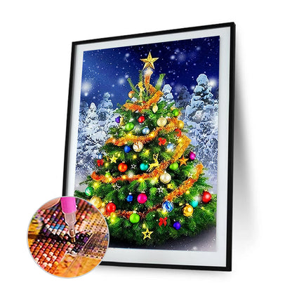 Christmas Tree - Full Round Drill Diamond Painting 30*40CM