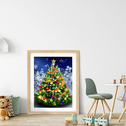 Christmas Tree - Full Round Drill Diamond Painting 30*40CM