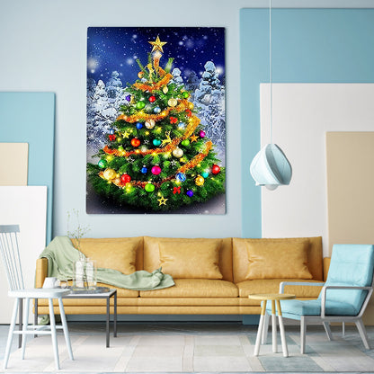 Christmas Tree - Full Round Drill Diamond Painting 30*40CM