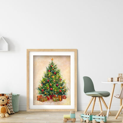 Christmas Tree - Full Round Drill Diamond Painting 30*40CM