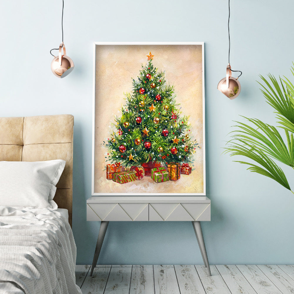 Christmas Tree - Full Round Drill Diamond Painting 30*40CM