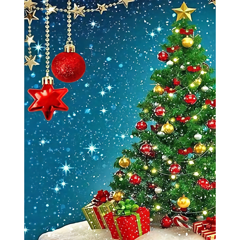 Christmas Tree - Full Round Drill Diamond Painting 30*40CM