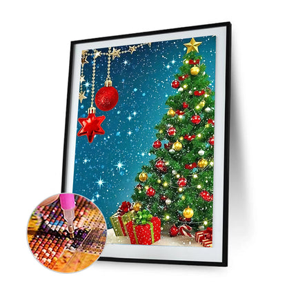 Christmas Tree - Full Round Drill Diamond Painting 30*40CM