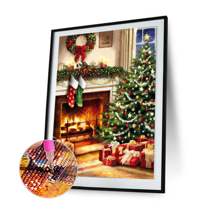 Christmas Tree - Full Round Drill Diamond Painting 30*40CM