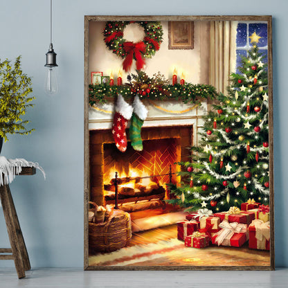 Christmas Tree - Full Round Drill Diamond Painting 30*40CM