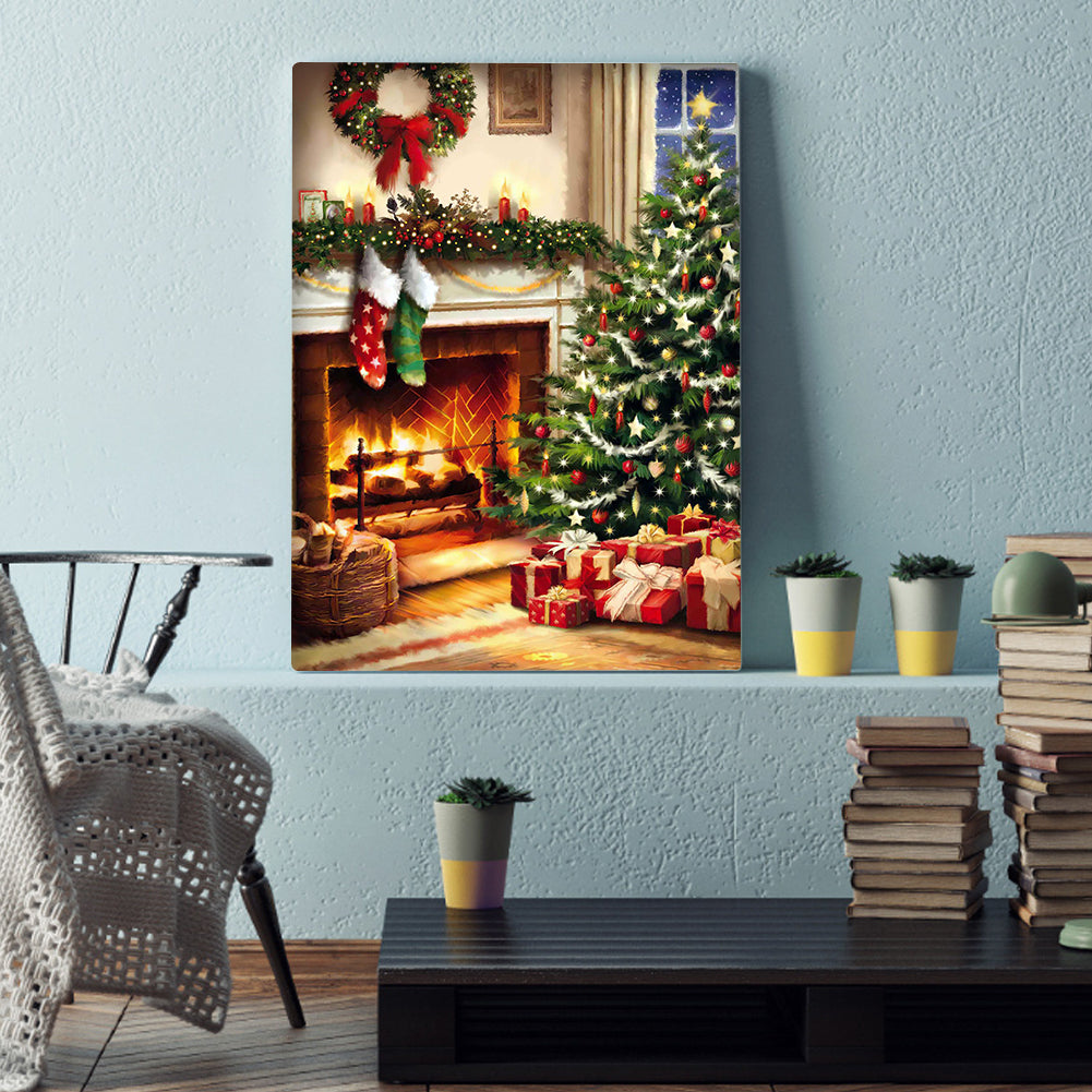 Christmas Tree - Full Round Drill Diamond Painting 30*40CM