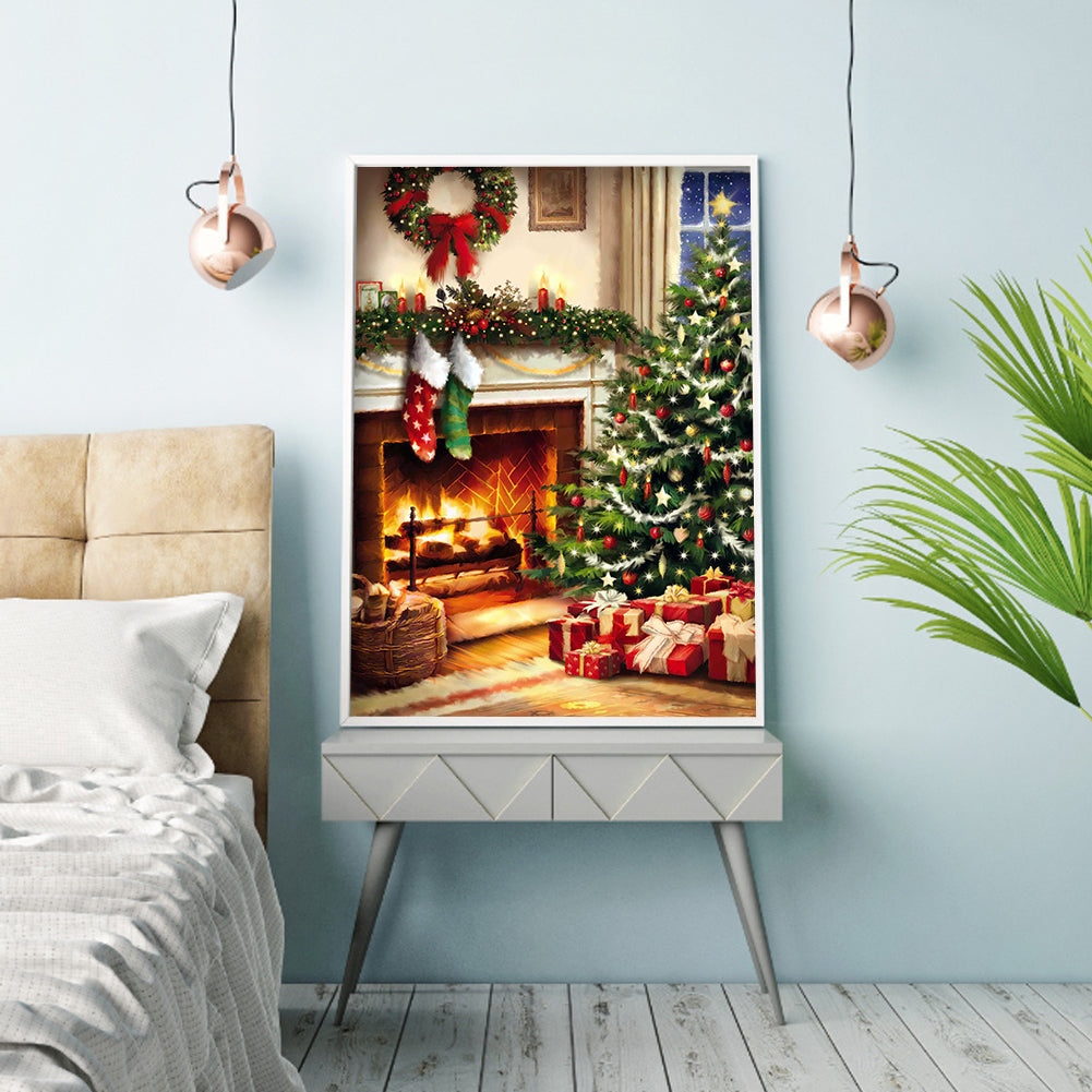 Christmas Tree - Full Round Drill Diamond Painting 30*40CM