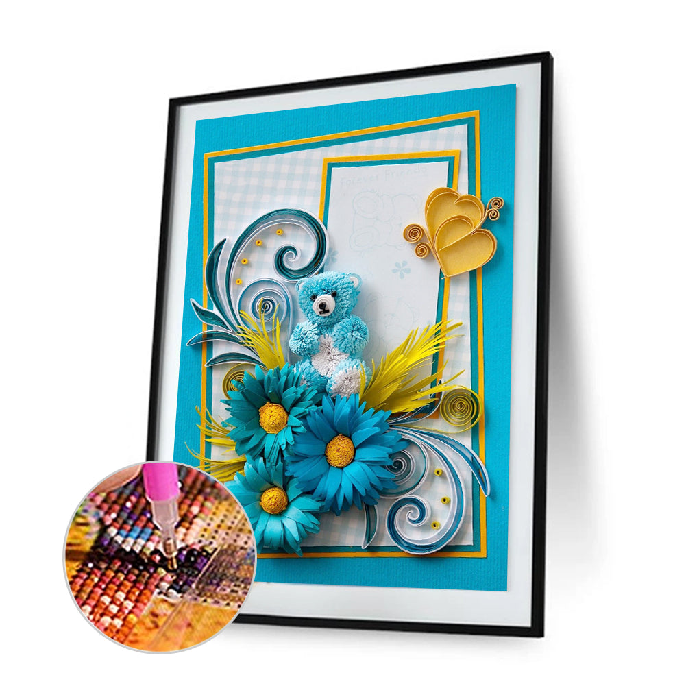 Paper Quilling - Full Round Drill Diamond Painting 30*40CM