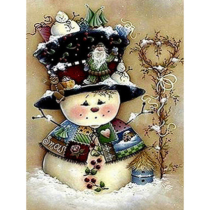 Snowman - Full Square Drill Diamond Painting 30*40CM