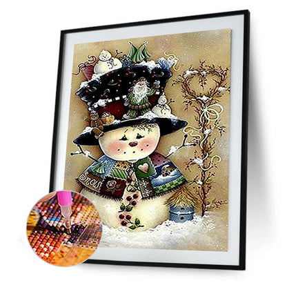 Snowman - Full Square Drill Diamond Painting 30*40CM