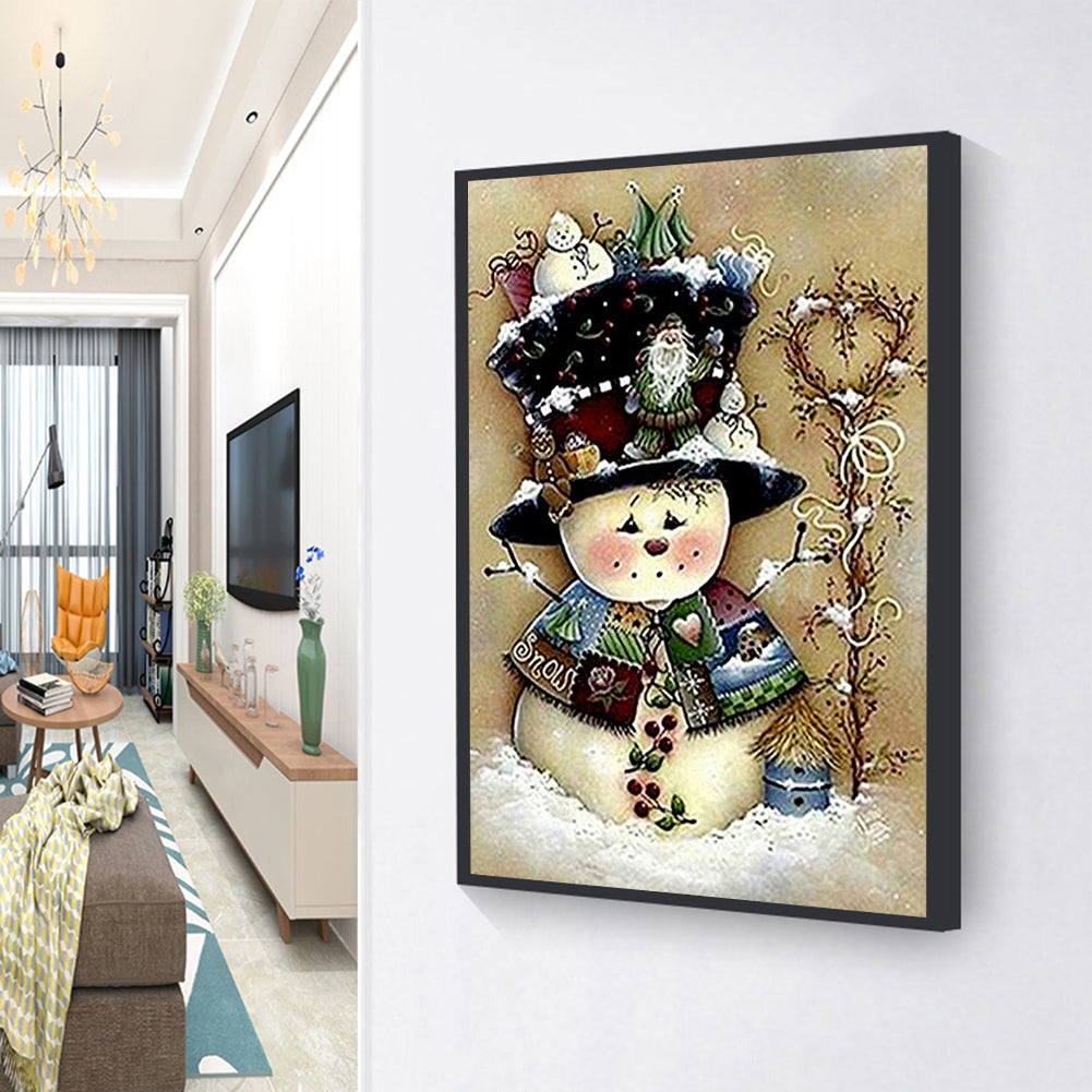 Snowman - Full Square Drill Diamond Painting 30*40CM