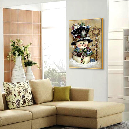 Snowman - Full Square Drill Diamond Painting 30*40CM