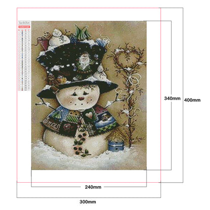 Snowman - Full Square Drill Diamond Painting 30*40CM