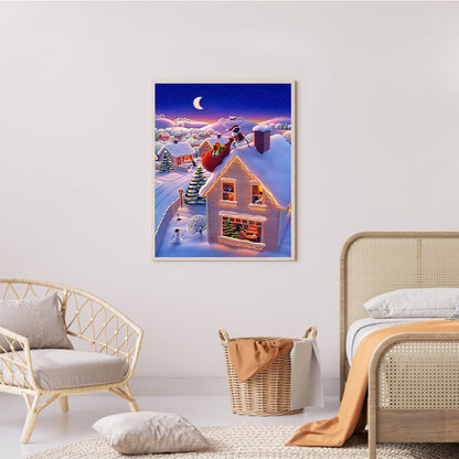 Santa Claus - Full Round Drill Diamond Painting 40*50CM