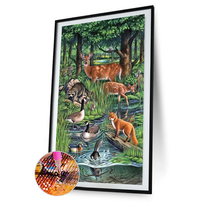 Animal - Full Round Drill Diamond Painting 45*75CM