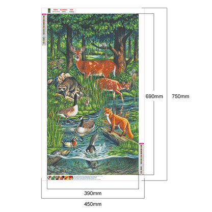 Animal - Full Round Drill Diamond Painting 45*75CM