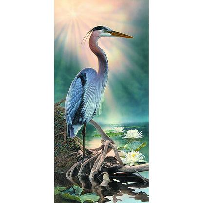 Exquisite Crane - Full Round Drill Diamond Painting 40*85CM