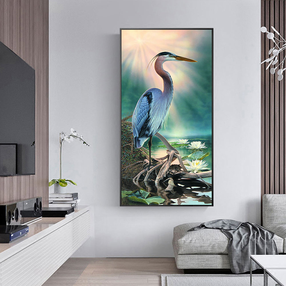 Exquisite Crane - Full Round Drill Diamond Painting 40*85CM