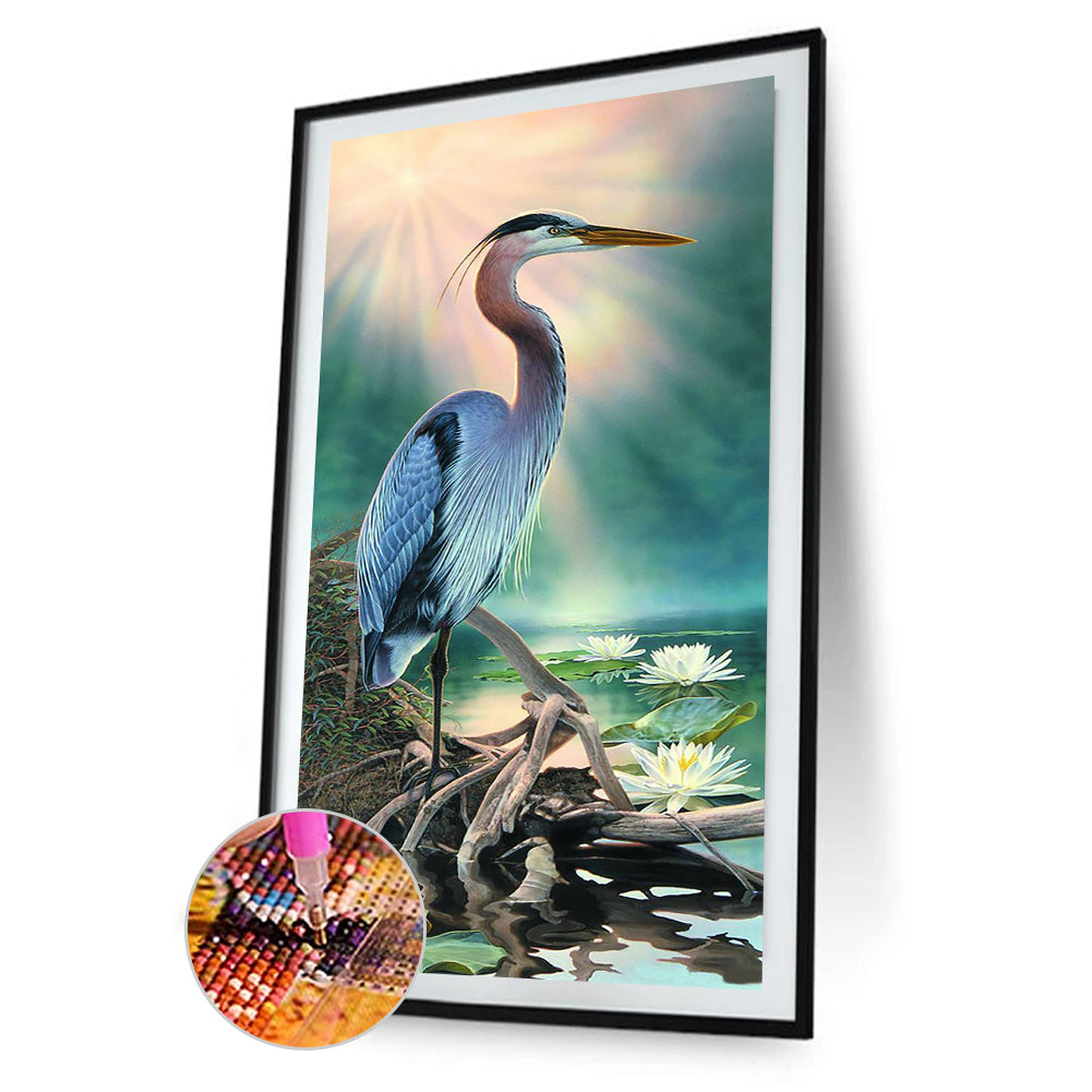 Exquisite Crane - Full Round Drill Diamond Painting 40*85CM