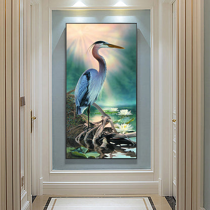 Exquisite Crane - Full Round Drill Diamond Painting 40*85CM