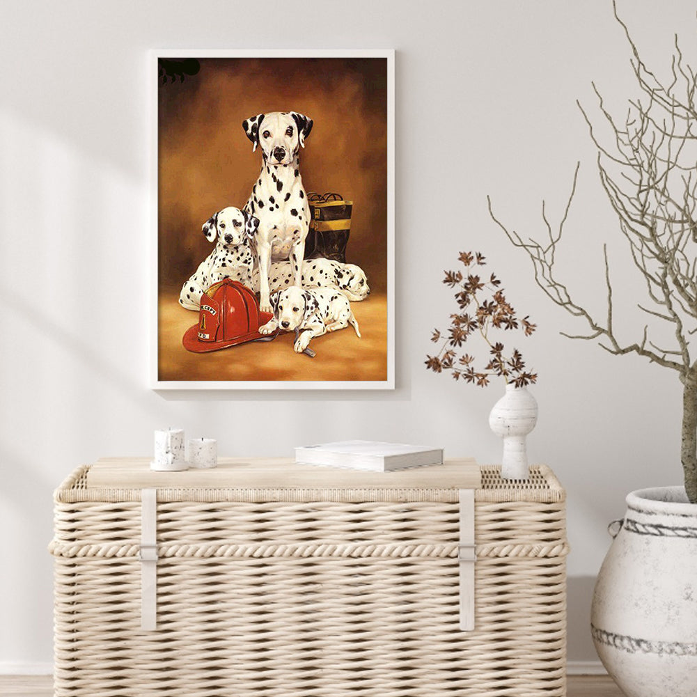 Dalmatian Dog - Full Round Drill Diamond Painting 30*40CM