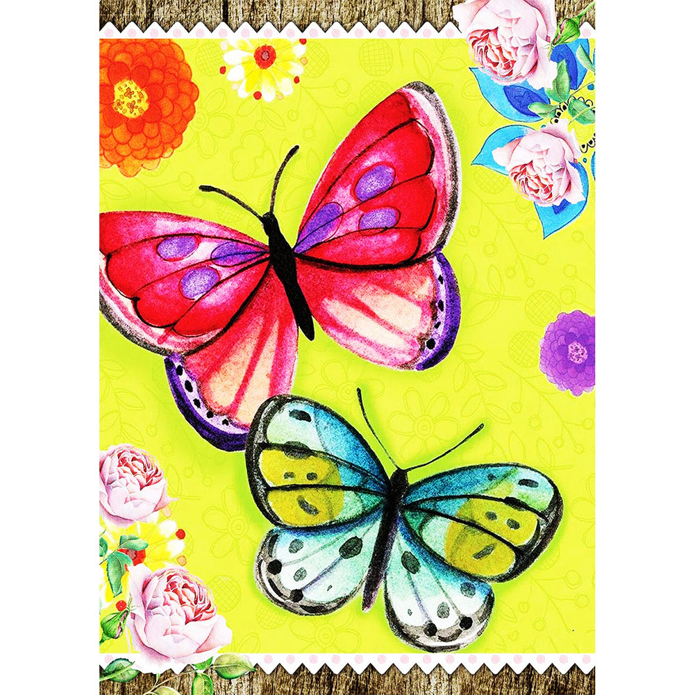 Butterfly - Full Round Drill Diamond Painting 30*40CM