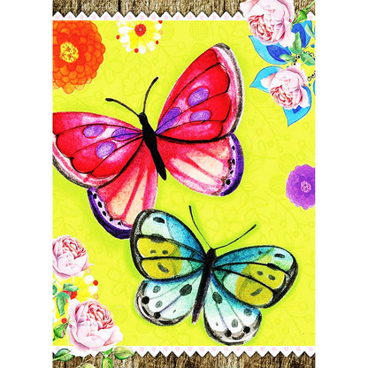 Butterfly - Full Round Drill Diamond Painting 30*40CM