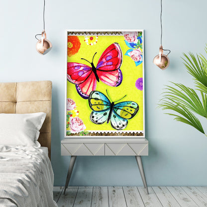 Butterfly - Full Round Drill Diamond Painting 30*40CM