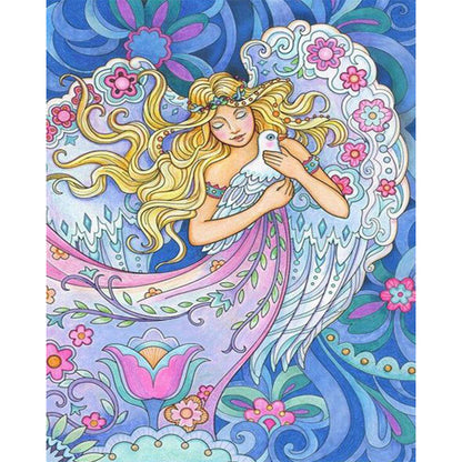 Angel Mermaid - Full Round Drill Diamond Painting 40*50CM