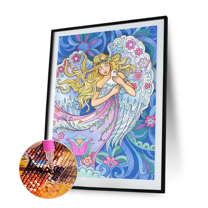 Angel Mermaid - Full Round Drill Diamond Painting 40*50CM