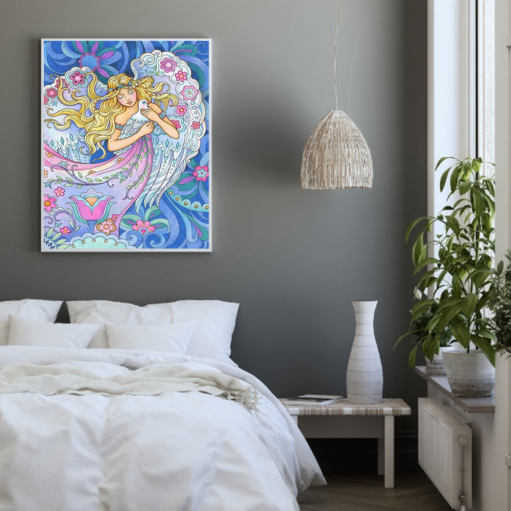 Angel Mermaid - Full Round Drill Diamond Painting 40*50CM