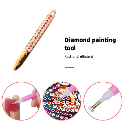 5D Diamond Painting Drills Pen Handmade Resin Crystal Point Tools Accessory
