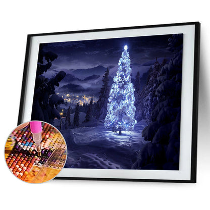 Snowy Christmas - Full Round Drill Diamond Painting 60*40CM