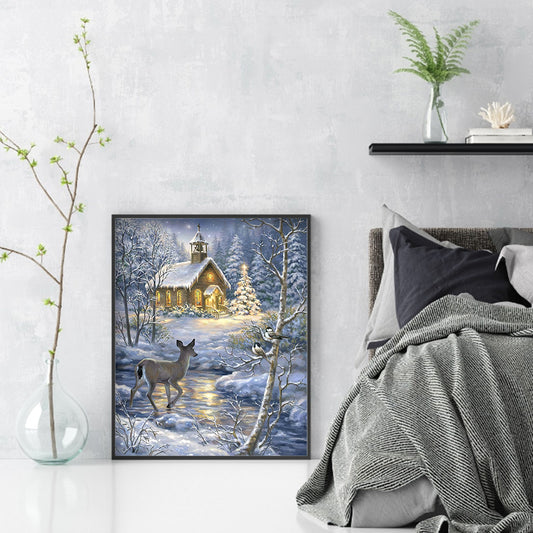 Deer - Full Round Drill Diamond Painting 30*40CM