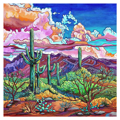 Cactus - Full Round Drill Diamond Painting 30*30CM