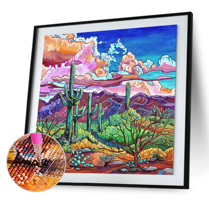 Cactus - Full Round Drill Diamond Painting 30*30CM