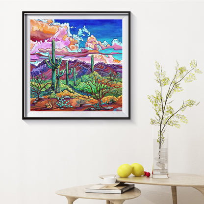 Cactus - Full Round Drill Diamond Painting 30*30CM