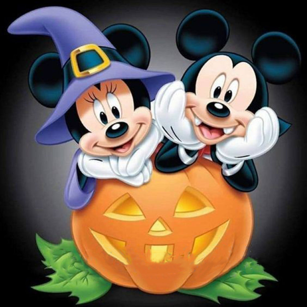 Mickey Pumpkin - Full Round Drill Diamond Painting 40*40CM